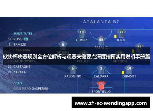 欧协杯决赛规则全方位解析与观赛关键要点深度指南实用说明手册篇